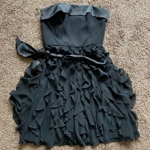 White House Black Market Strapless Black Dress